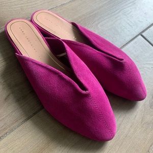 Zara Trafaluc Pink Suede Shoes